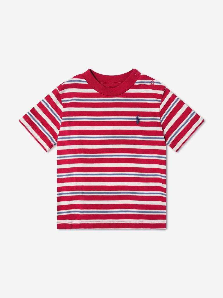 商品Ralph Lauren|Ralph Lauren Baby Boys T-Shirt And Pants Set in Red,价格¥476,第3张图片详细描述