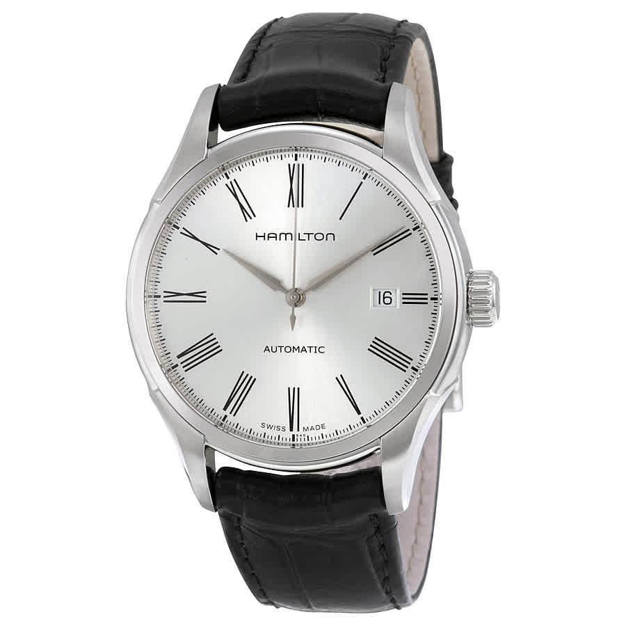 商品Hamilton|Valiant Silver Dial Black Leather Mens Watch H39515754,价格¥3191,第1张图片