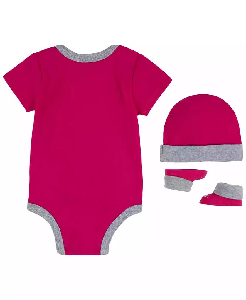 商品NIKE|Baby Boys or Baby Girls Futura Logo Bodysuit, Beanie, and Booties, 3 Piece Gift Box Set,价格¥117,第2张图片详细描述