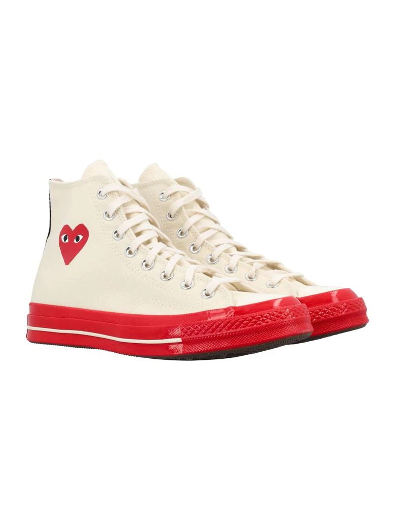 商品Comme des Garcons|Comme des Garçons Chuck 70 High-top Red Sole Sneakers,价格¥856,第2张图片详细描述