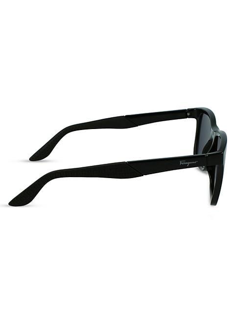 商品Salvatore Ferragamo|Italian Lifestyle Modified Rectangle 56MM Sunglasses,价格¥1701,第7张图片详细描述