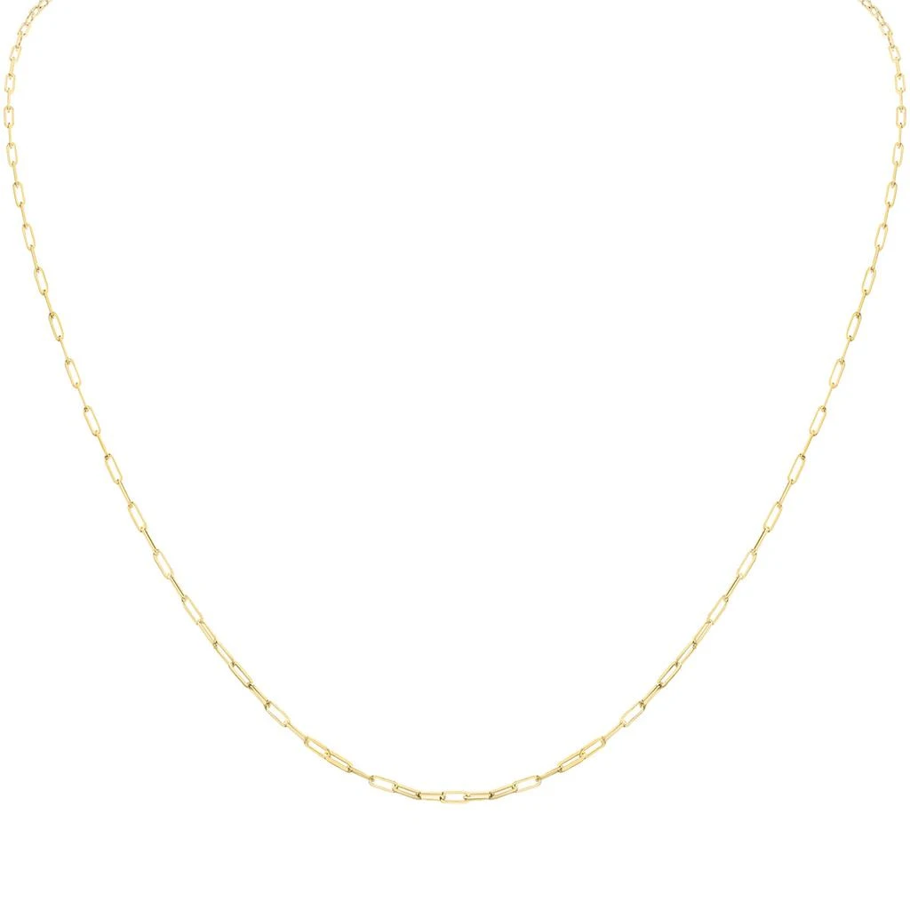 商品Monary|14K Yellow Gold 1.5MM Paperclip Necklace With Lobster Clasp - 20 Inch,价格¥1683,第1张图片