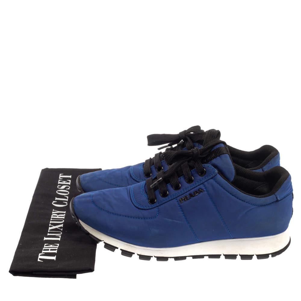 Prada Sport Blue Nylon Low Top Sneakers Size 37.5商品第8张图片规格展示