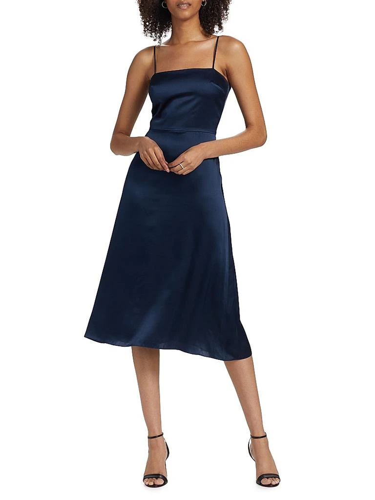 商品Amanda Uprichard|Clover Silk Midi-Dress,价格¥1126,第3张图片详细描述