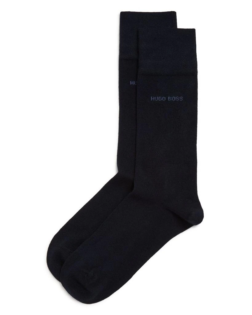 商品Hugo Boss|Edward Solid Dress Socks,价格¥107,第1张图片详细描述