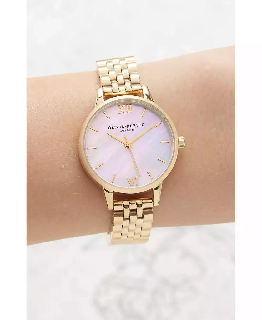 商品Olivia Burton|Women's Gold-Tone Stainless Steel Bracelet Watch 30mm,价格¥1136,第4张图片详细描述