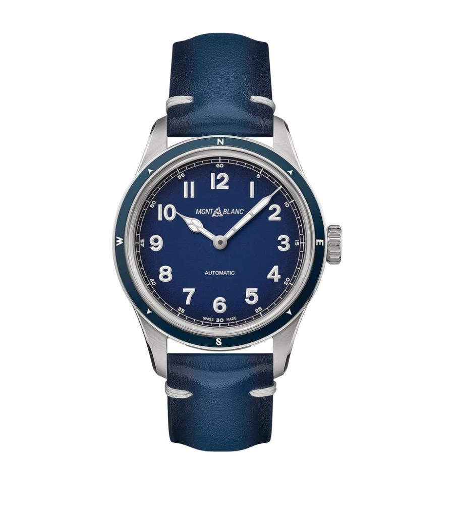 商品MontBlanc|Stainless Steel 1858 Automatic Watch 40mm,价格¥23263,第1张图片