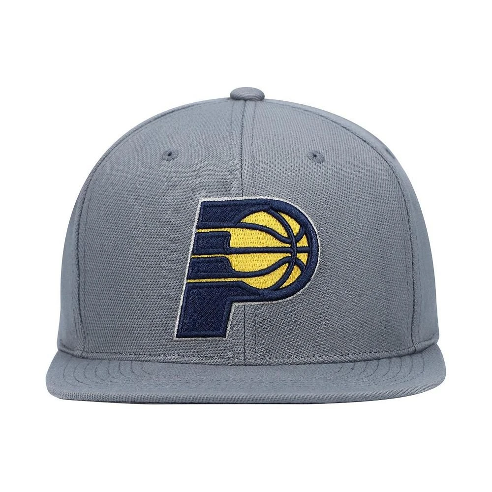 商品Mitchell and Ness|Men's Charcoal Indiana Pacers Central Snapback Hat,价格¥240,第4张图片详细描述