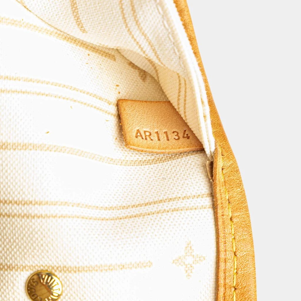 Louis Vuitton White Damier Azur Neverfull MM Bag 商品