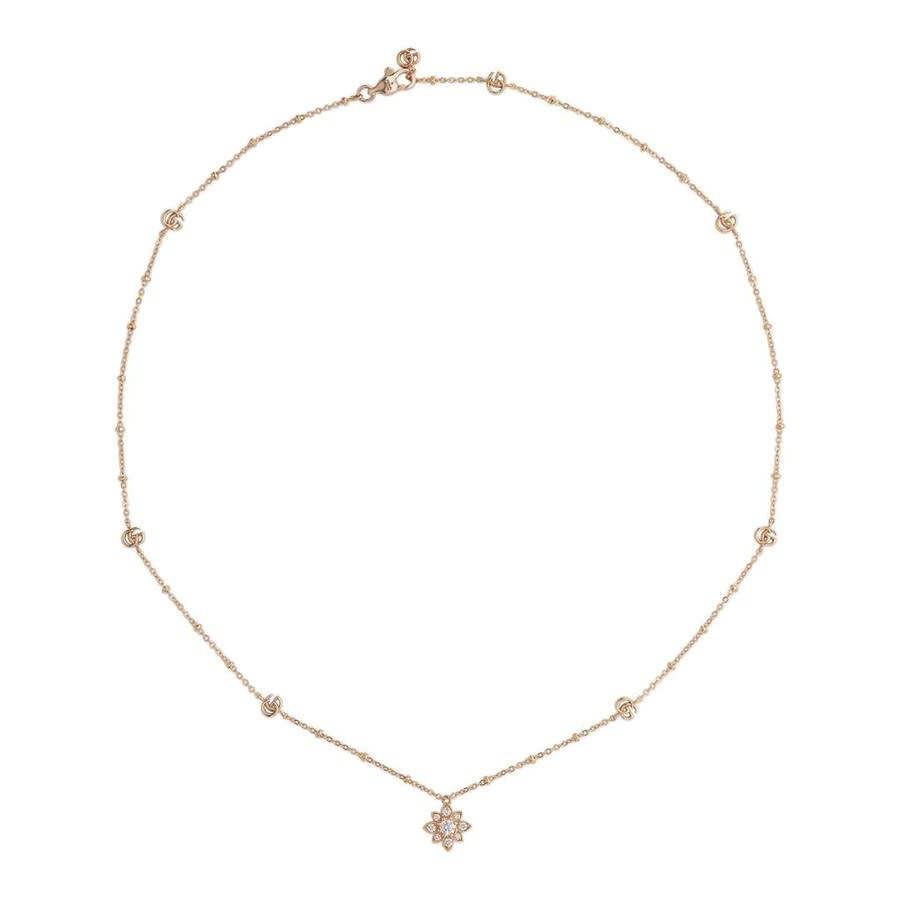 Gucci Flora 18k Rose Gold and diamond necklace - YBB702393001商品第1张图片规格展示