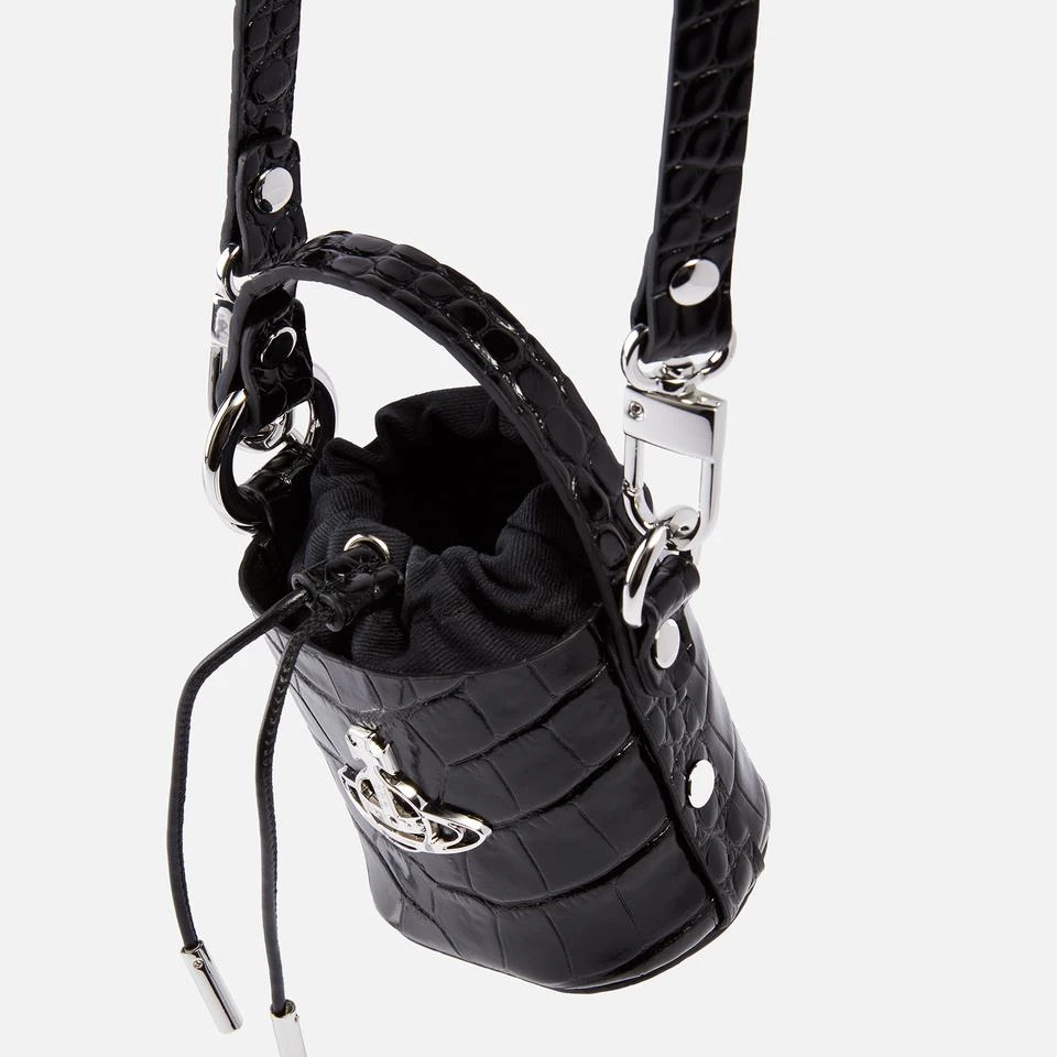 商品Vivienne Westwood|Vivienne Westwood Mini Daisy Croc-Effect Leather Bucket Bag,价格¥2814,第5张图片详细描述