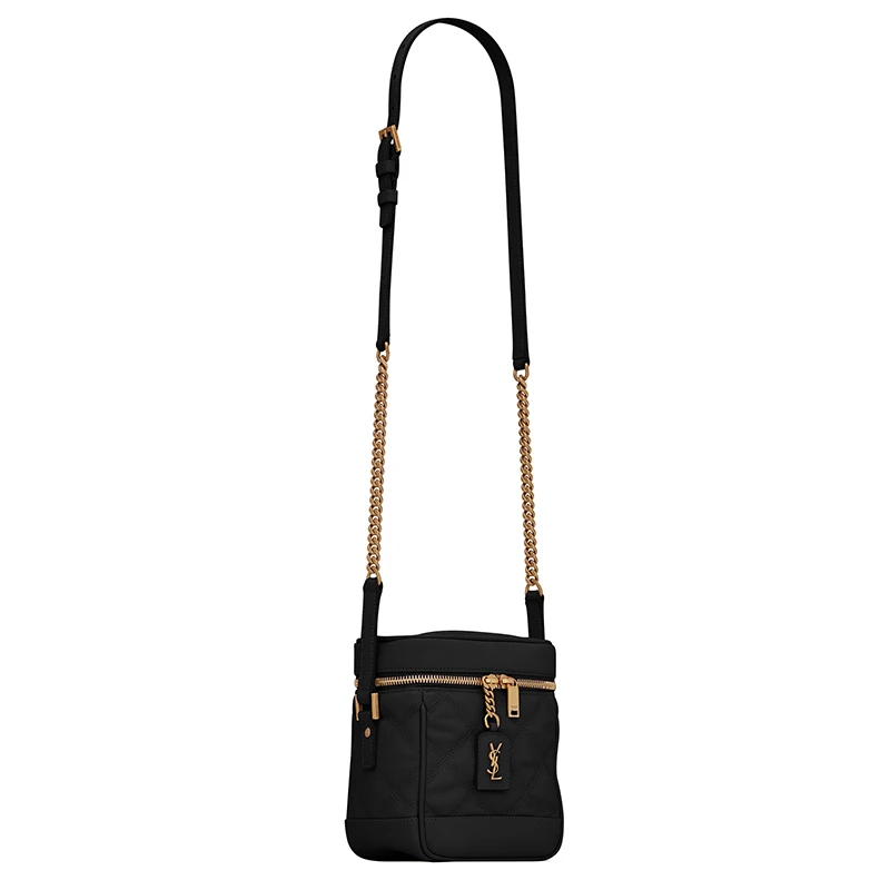 SAINT LAURENT PARIS/圣罗兰 YSL 初春新款VANITY 80'S系列女士浮雕纹小牛皮方形单肩斜挎包 商品