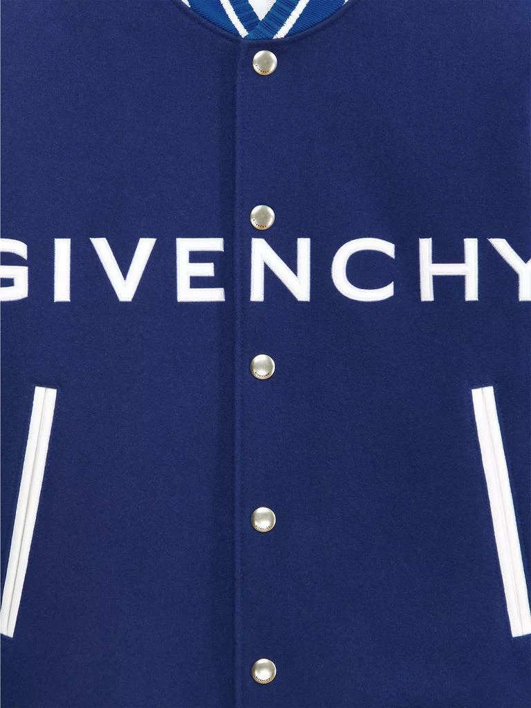 商品Givenchy|Varsity Jacket in Wool and Leather,价格¥12437,第3张图片详细描述