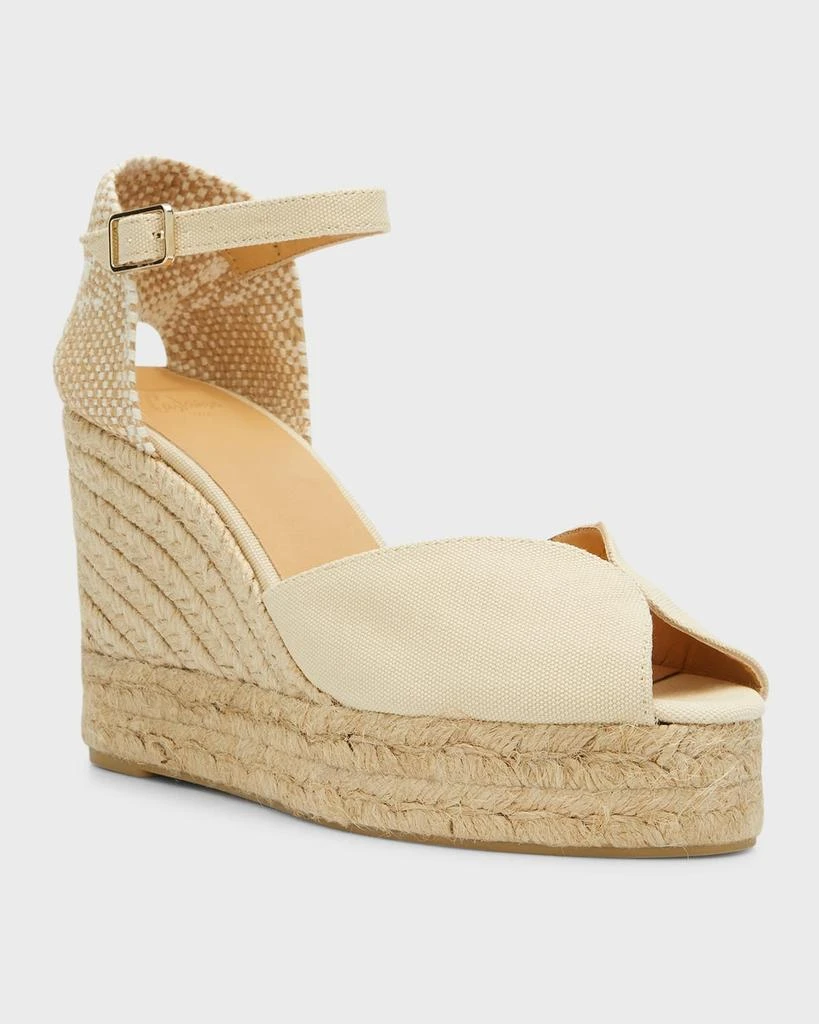 商品Castaner|Bianca Canvas Ankle-Strap Espadrille Sandals,价格¥749,第3张图片详细描述