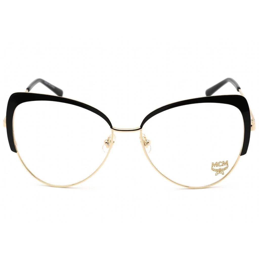 商品MCM|MCM Women's Eyeglasses - Clear Lens Shiny Gold/Black Cat Eye Frame | MCM2128 733,价格¥432,第2张图片详细描述