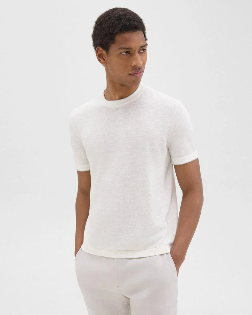 商品Theory|Sarior Tee in Cotton-Linen,价格¥731,第2张图片详细描述
