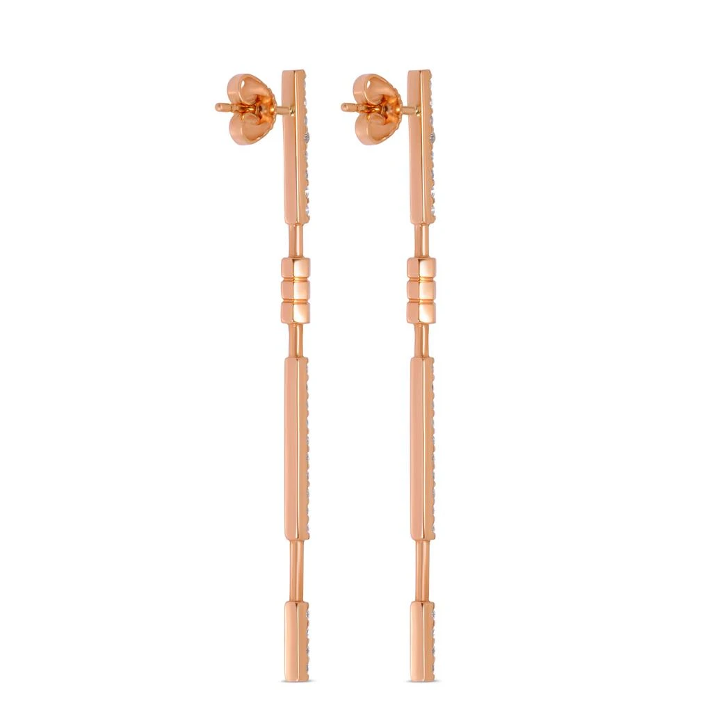 商品AME|Âme Totem 18K Rose Gold, Lab-Grown Diamond 0.85ct. tw. Long Drop Earrings,价格¥12487,第4张图片详细描述
