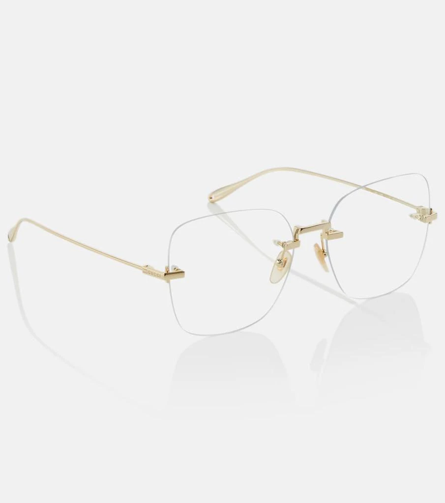 商品Gucci|无框方框眼镜,价格¥2560,第4张图片详细描述