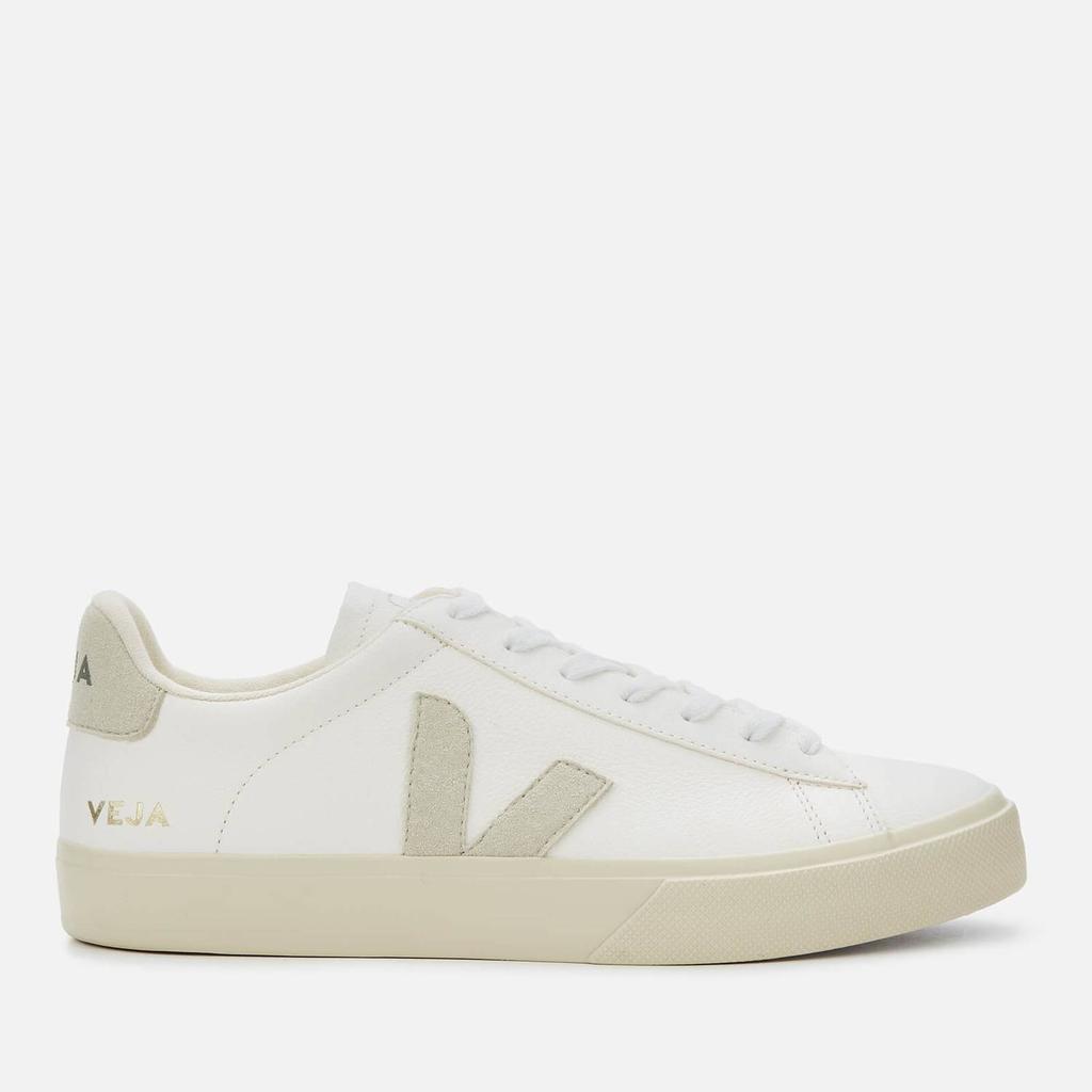 商品Veja|Veja Men's Campo Chrome Free Leather Trainers - Extra White/Natural,价格¥1140,第1张图片