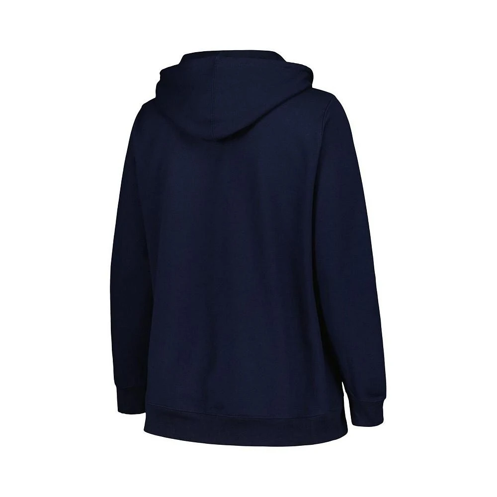 商品CHAMPION|Women's Navy West Virginia Mountaineers Plus Size Heart & Soul Notch Neck Pullover Hoodie,价格¥478,第2张图片详细描述