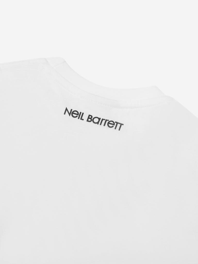 Neil Barrett White Boys Lightning Bolt Print T-Shirt商品第2张图片规格展示