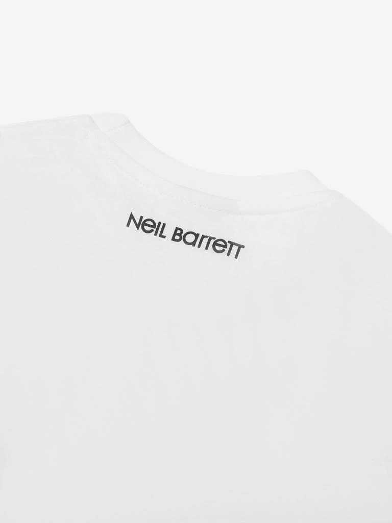 商品Neil Barrett|Neil Barrett White Boys Lightning Bolt Print T-Shirt,价格¥469,第2张图片详细描述