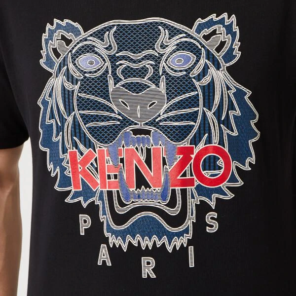 商品Kenzo|KENZO Men's 经典虎头T恤 - Black,价格¥726,第4张图片详细描述