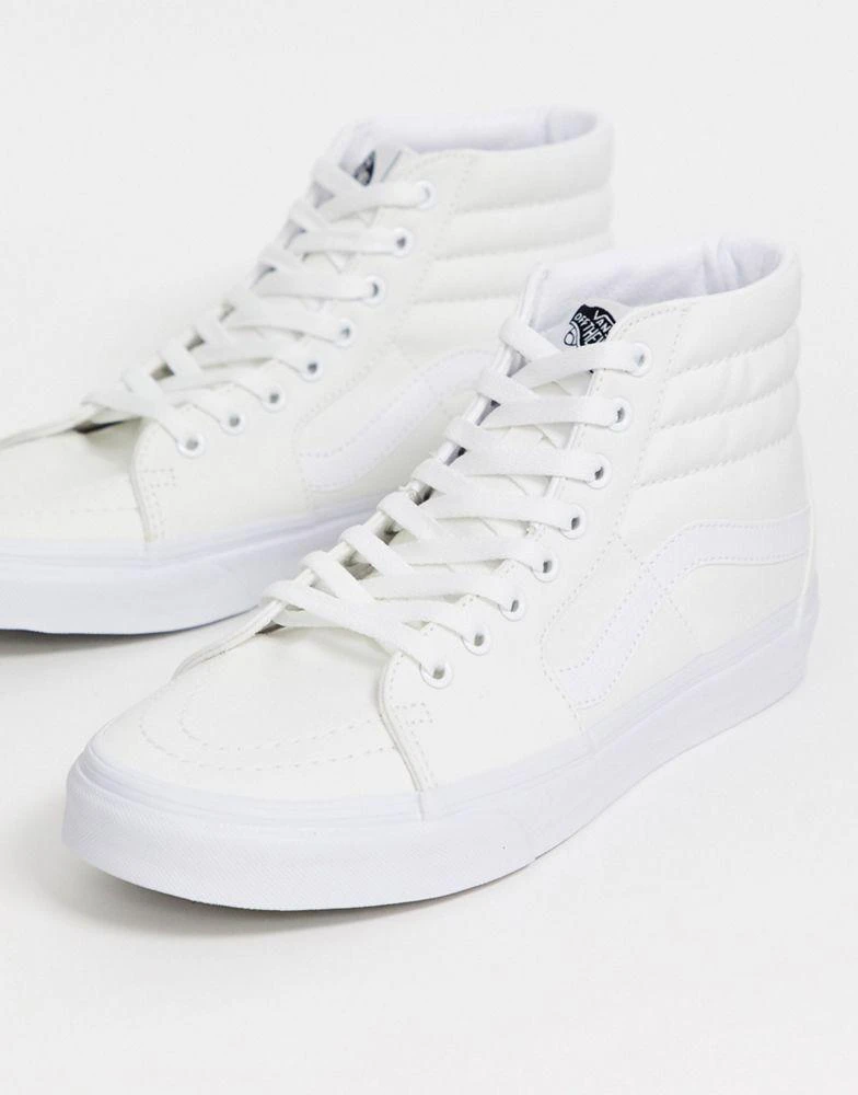 商品Vans|Vans SK8-Hi trainers in white,价格¥393,第4张图片详细描述