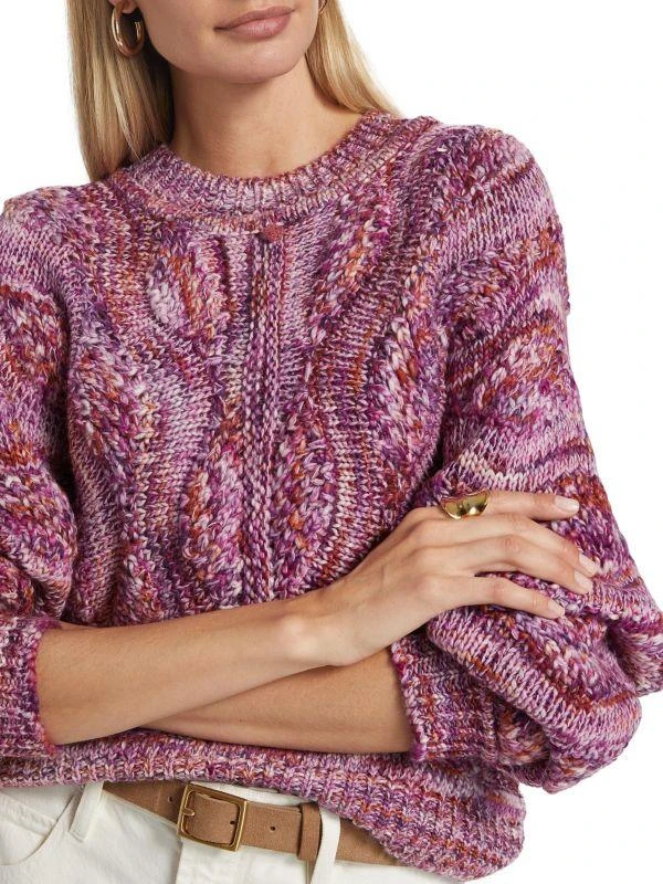商品ba&sh|Stimpo Cable-Knit Wool-Blend Sweater,价格¥1195,第4张图片详细描述