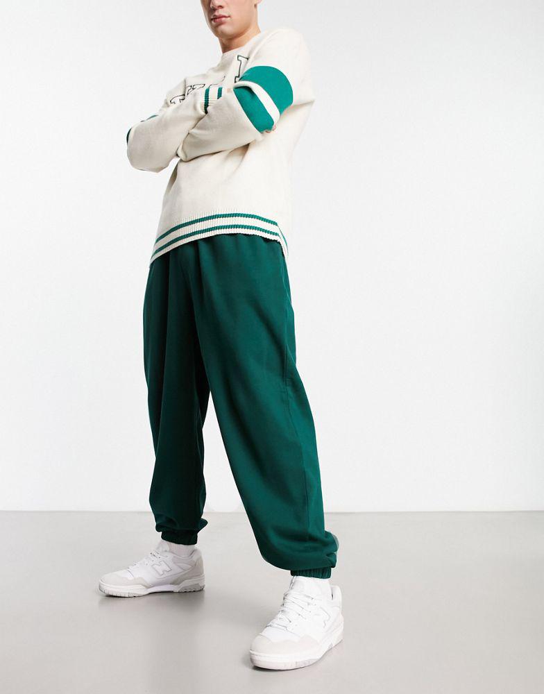 ASOS DESIGN super oversized joggers in dark green商品第4张图片规格展示