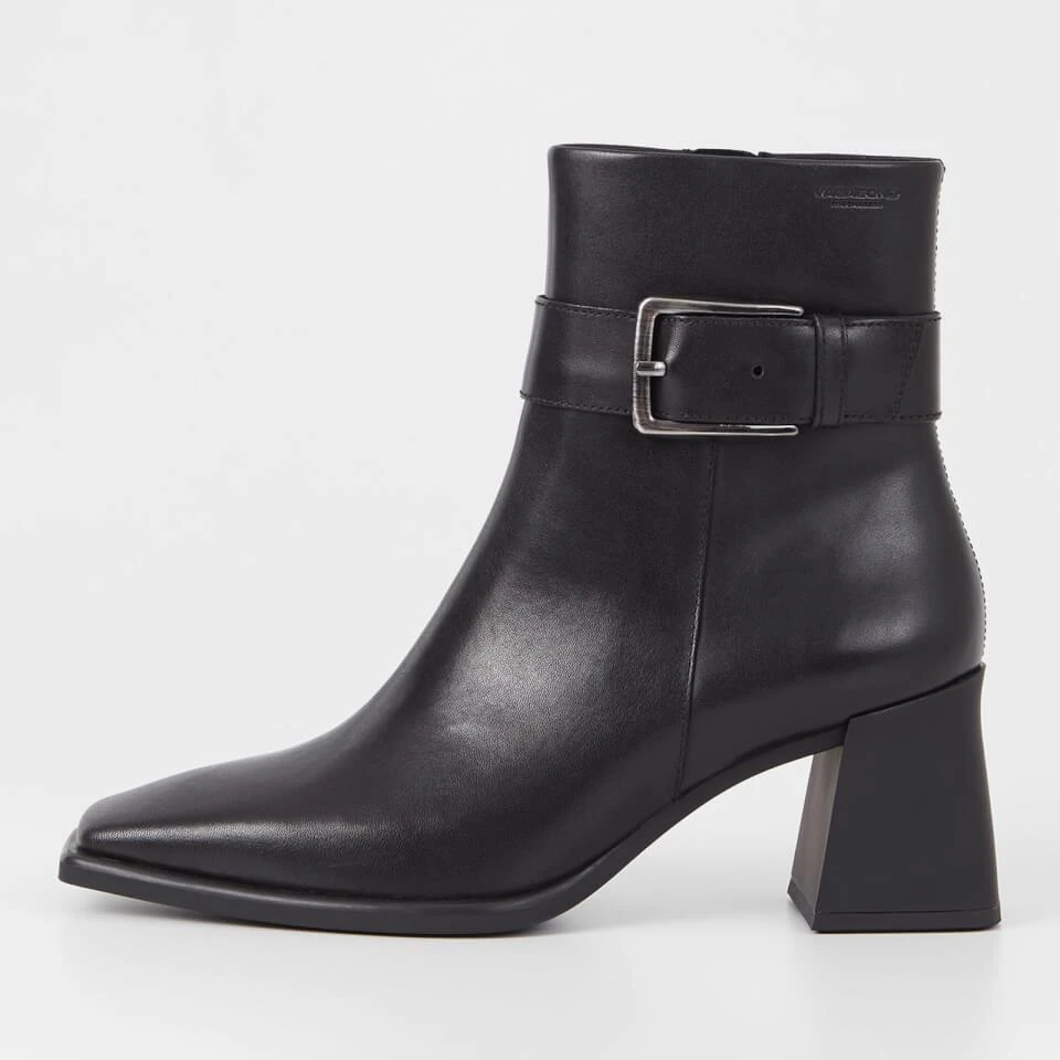 商品Vagabond|VAGABOND WOMEN'S HEDDA BUCKLE LEATHER HEELED BOOTS,价格¥723,第1张图片