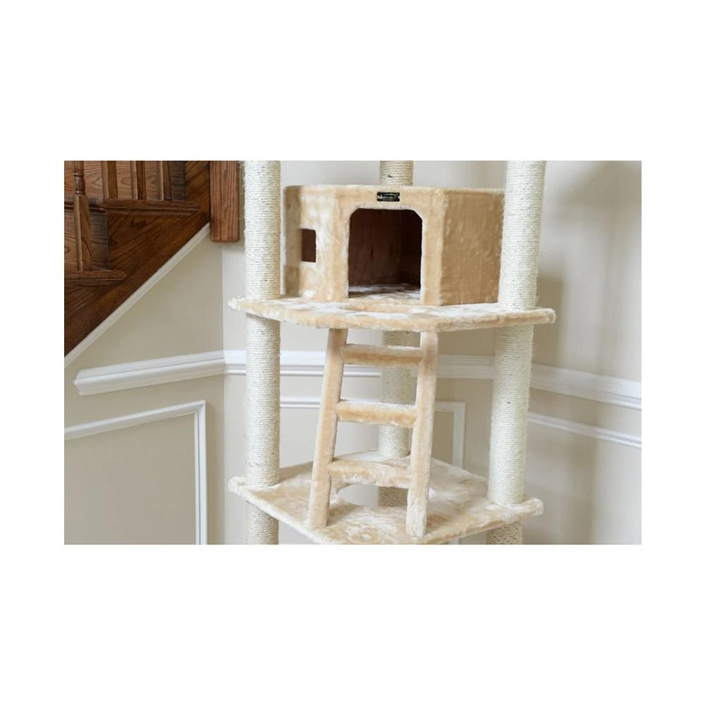 商品Macy's|Multi-Function Real Wood Cat Tower With Spacious Condo,价格¥2859,第5张图片详细描述