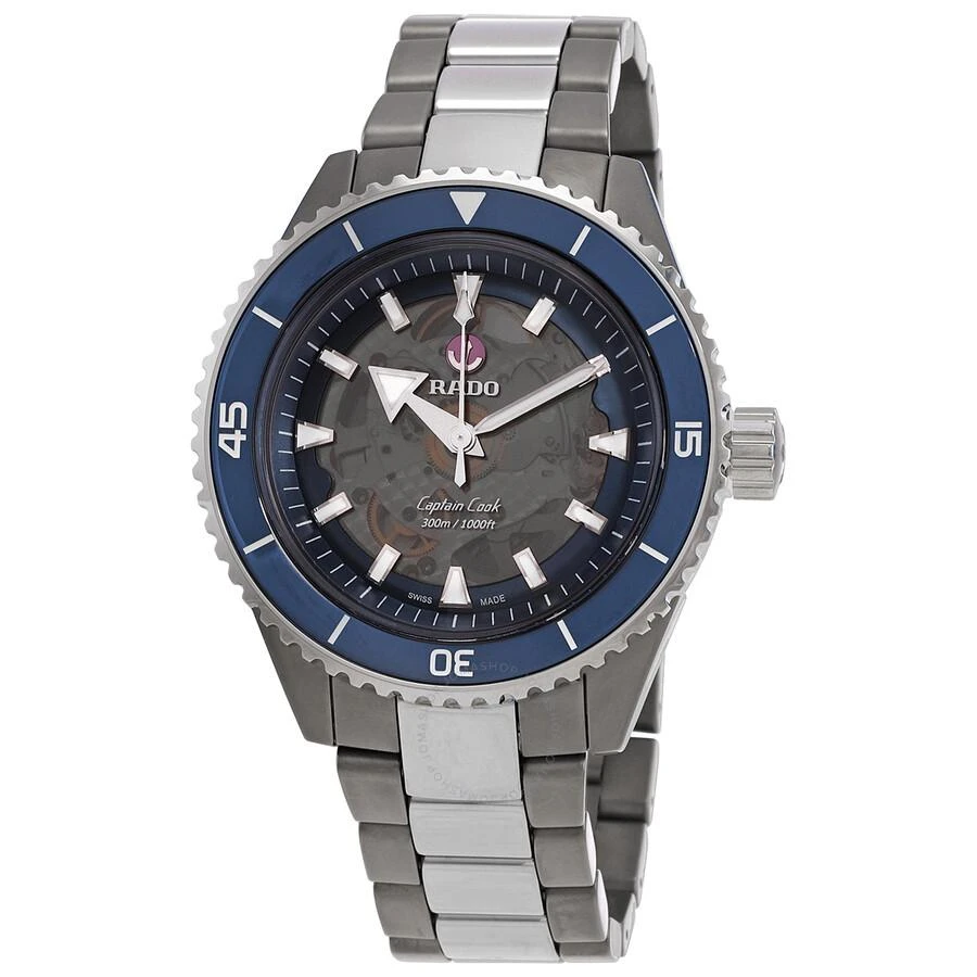 商品Rado|Captain Cook High-Tech Ceramic Automatic Blue Dial Men's Watch R32128202,价格¥19525,第1张图片