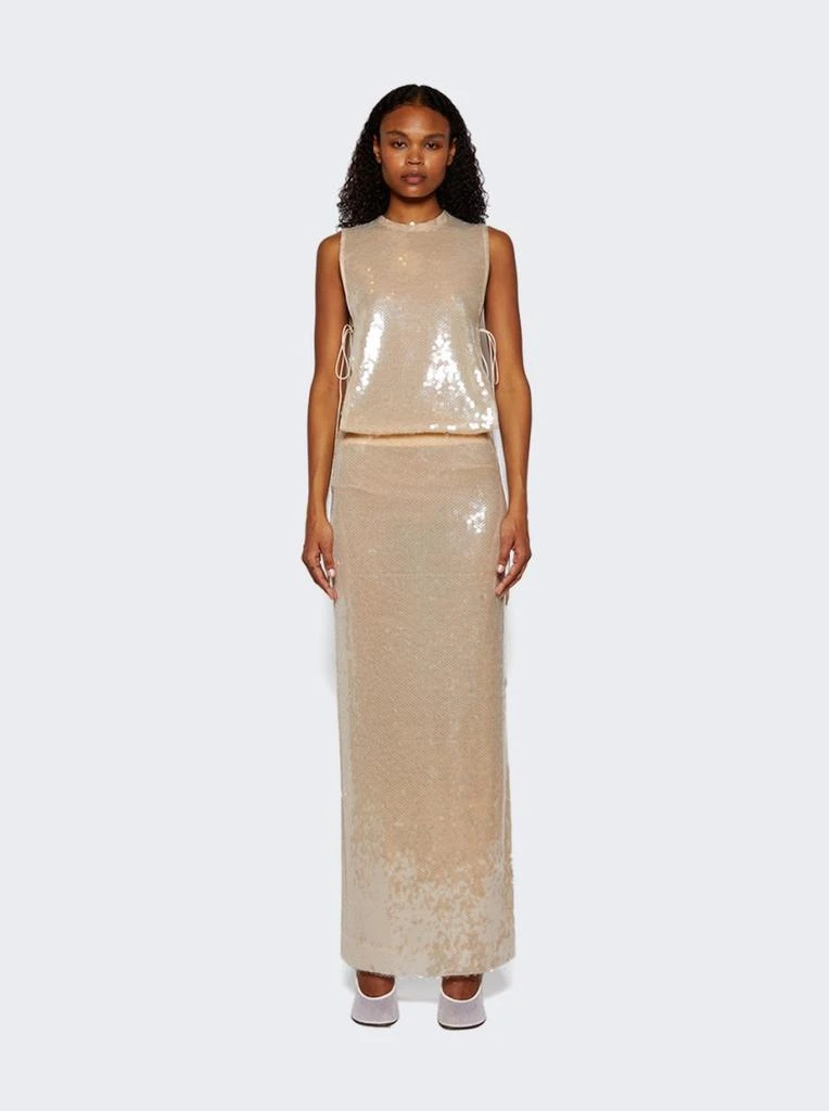 商品Christopher Esber|Lucent Sequin Seperation Gown White,价格¥6017,第3张图片详细描述