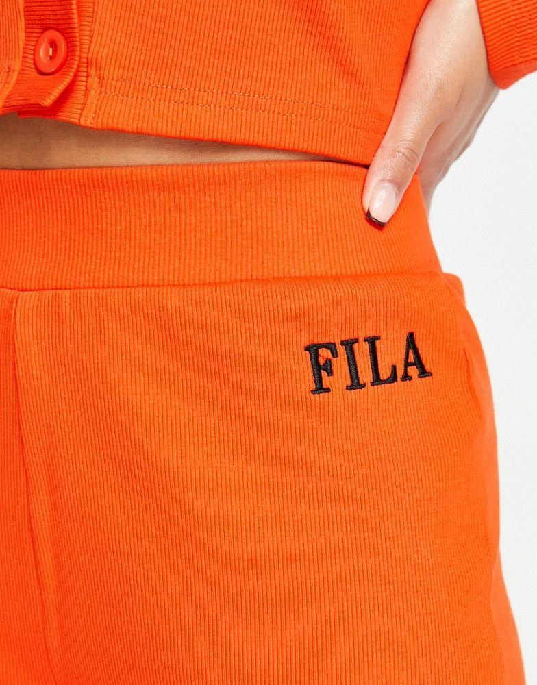 商品Fila|Fila ribbed flares with logo in red,价格¥333,第2张图片详细描述