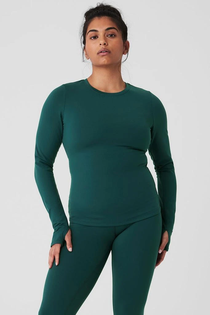 Airbrush Winter Warm Nocturne Long Sleeve - Midnight Green 商品