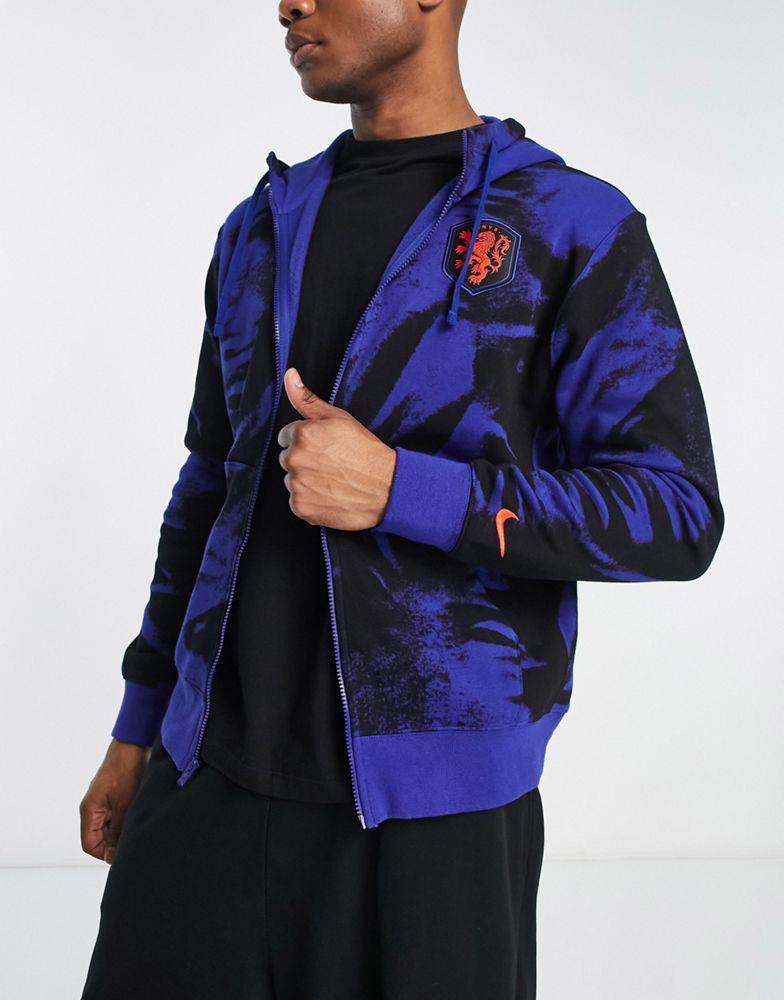 Nike Football World Cup 2022 Netherlands unisex printed hoodie in black商品第1张图片规格展示