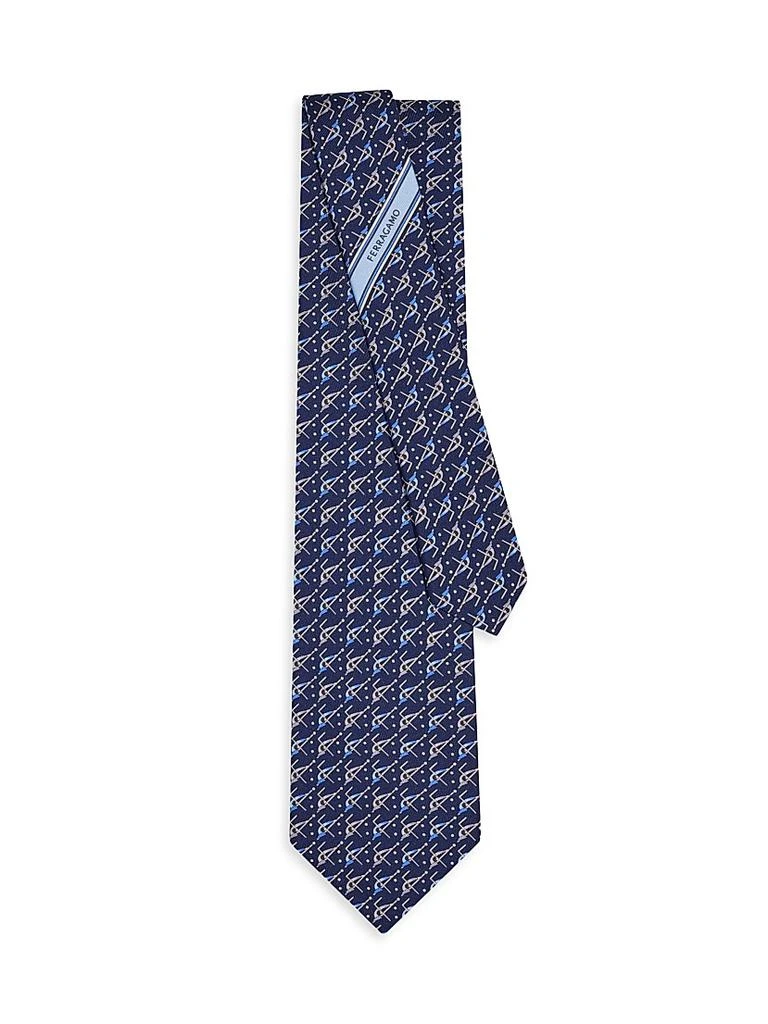 商品Salvatore Ferragamo|Armando Billiard-Print Silk Tie,价格¥1771,第3张图片详细描述