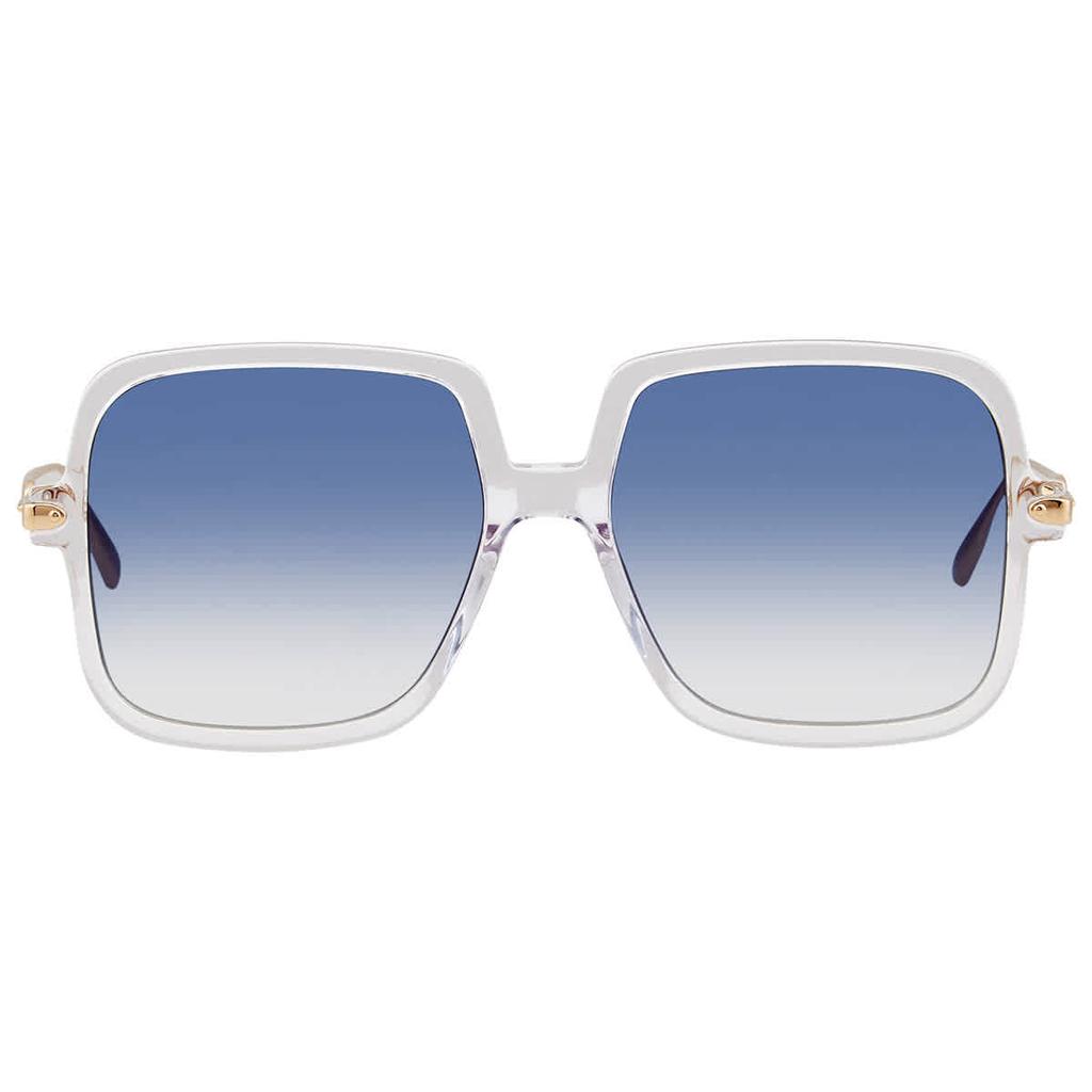 Dior Blue Gradient Square Ladies Sunglasses DIORLINK1 0900/08 58商品第2张图片规格展示