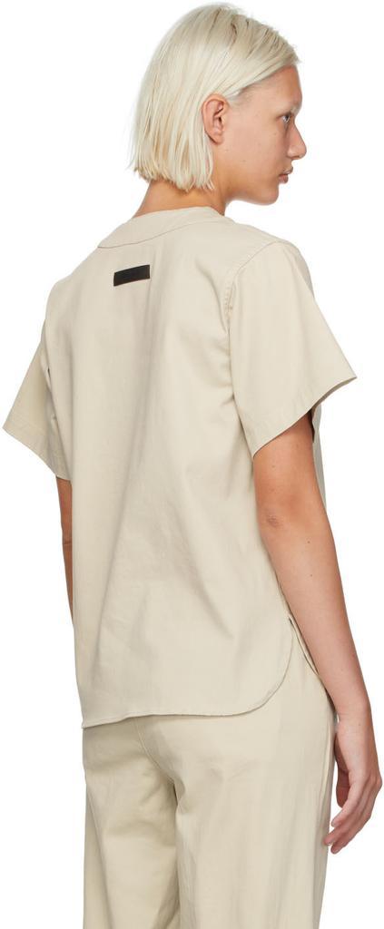 商品Essentials|Beige Cotton Boy Scout Shirt,价格¥379,第5张图片详细描述