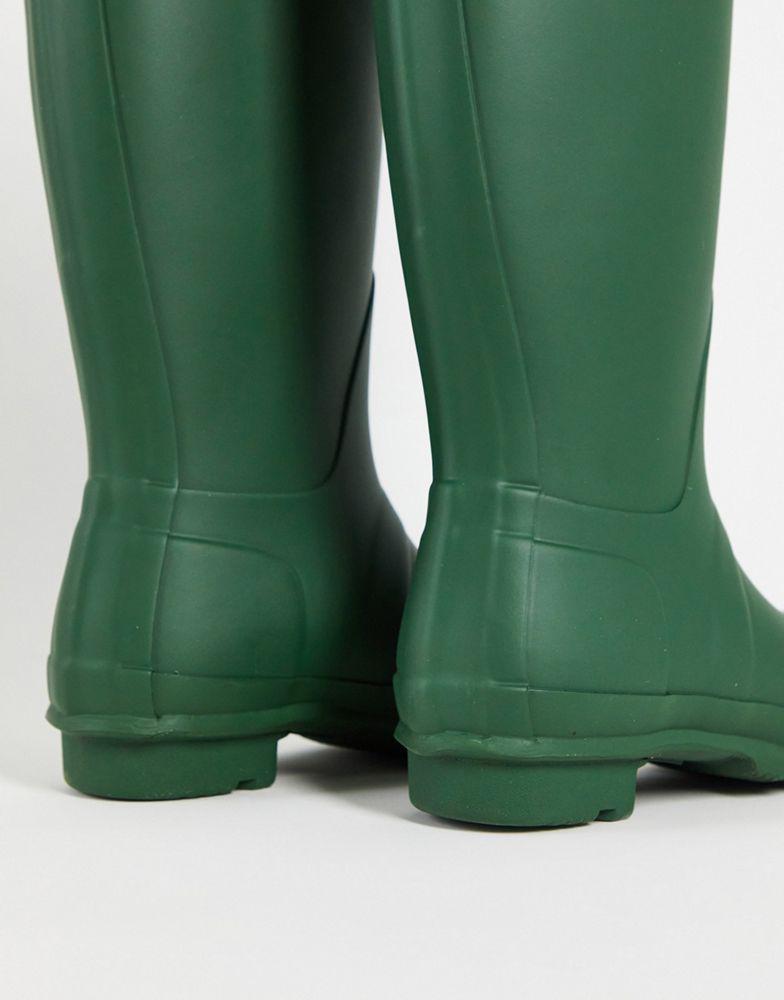 Hunter Original tall wellington boots in hunter green商品第4张图片规格展示