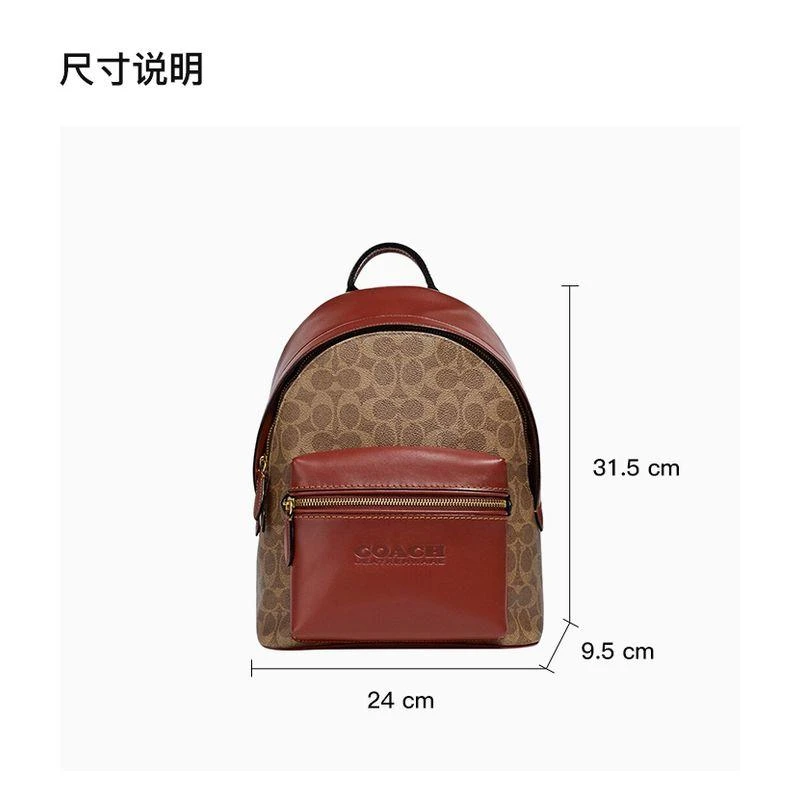 商品Coach|COACH 女士拼色双肩包 C8847B4NQ4,价格¥3981,第8张图片详细描述
