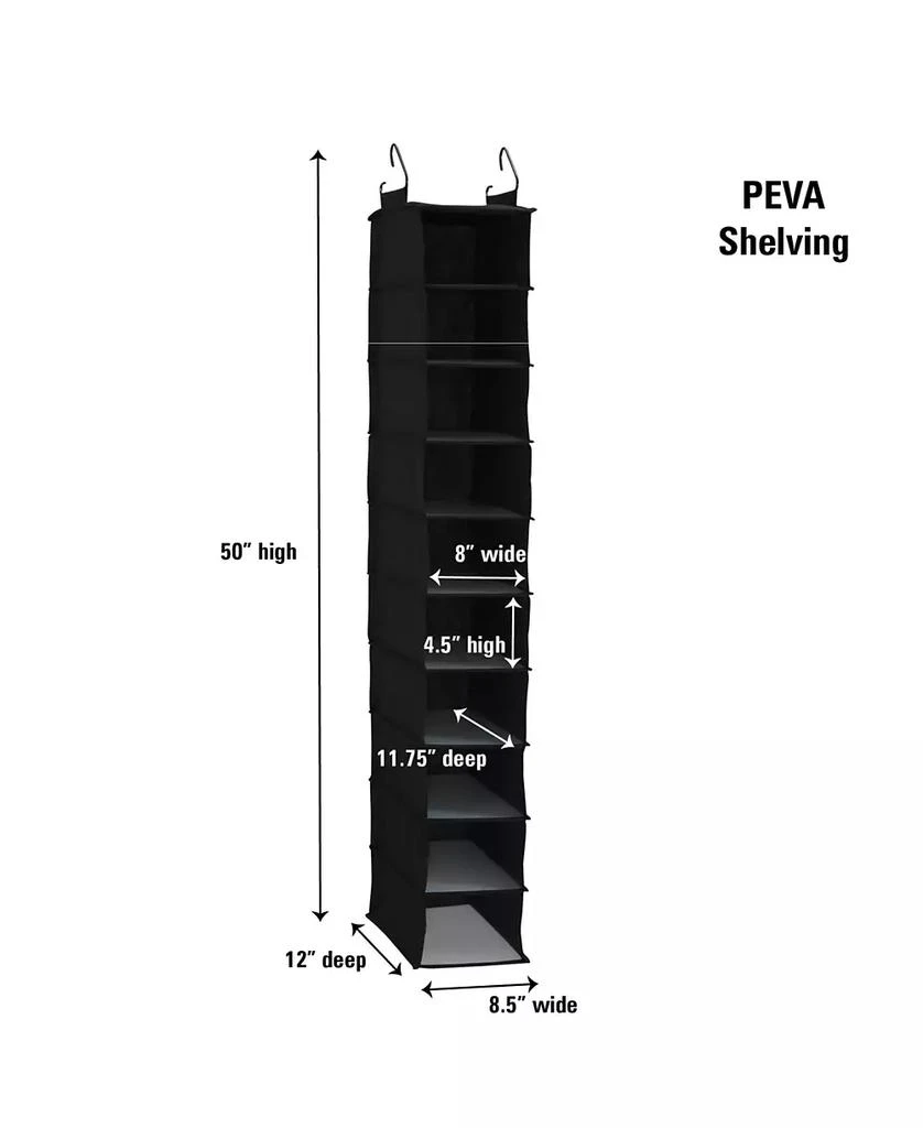 10 Shelf Hanging Closet Organizer 商品