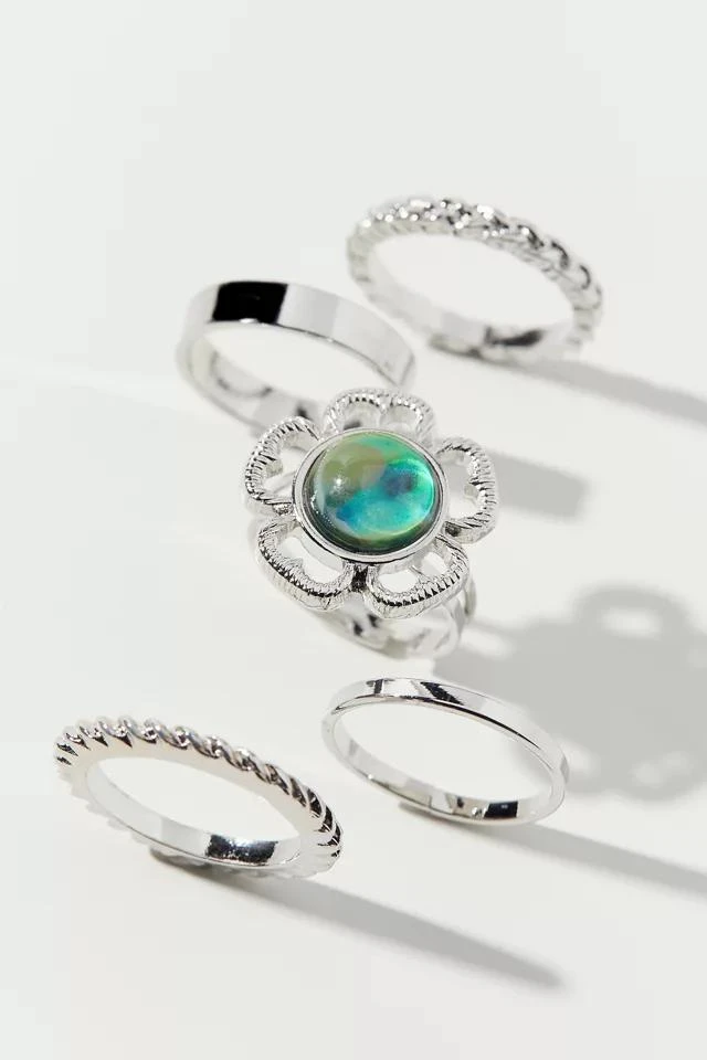 商品Urban Outfitters|Mood Stone Ring Set,价格¥78,第1张图片