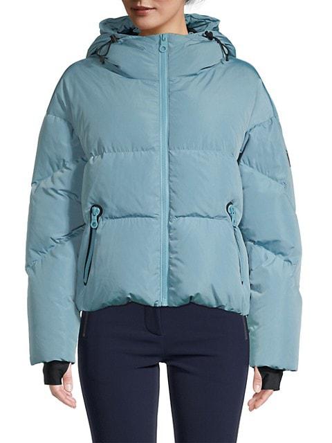 Meribel Hooded Shell Down Puffer Ski Jacket商品第3张图片规格展示