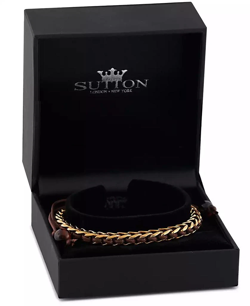 商品Rhona Sutton|Gold Arrow Chain Wax Cord Stainless Steel Bracelet,价格¥898,第4张图片详细描述