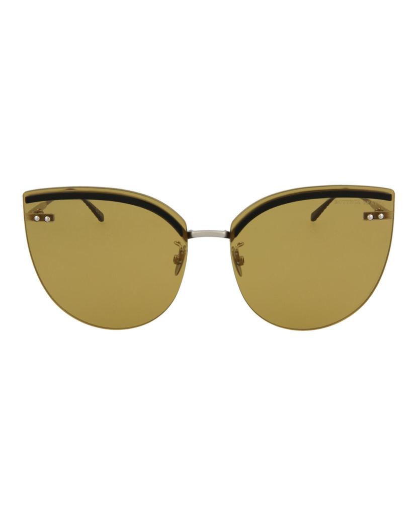 Cat-Eye Frame Metal Sunglasses商品第1张图片规格展示