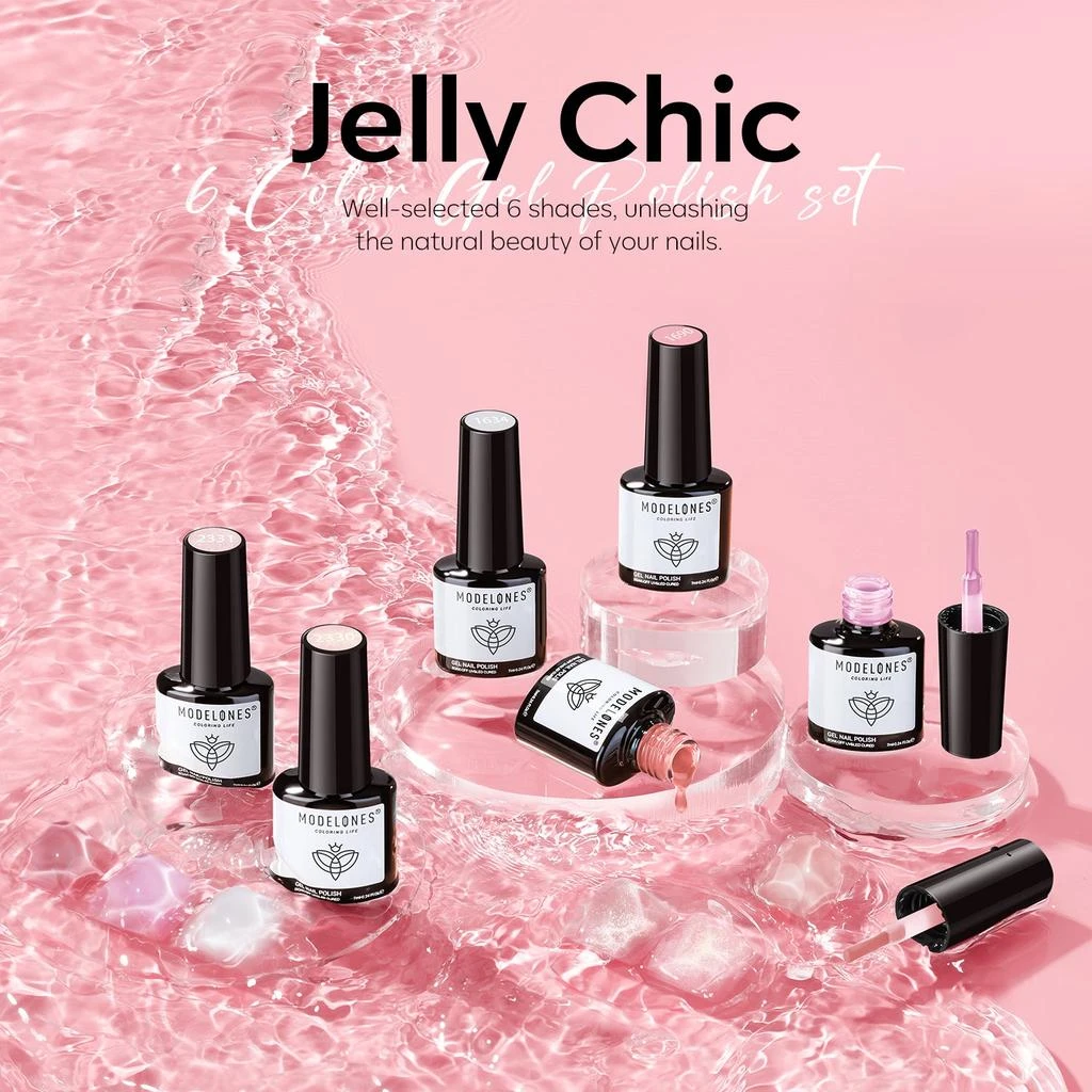 6 Shades Gel Nail Polish Set Collection 商品