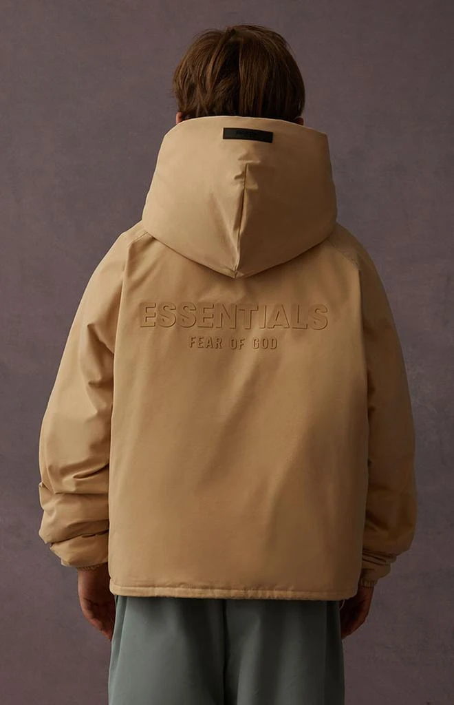 商品Essentials|Essentials Sand Full Zip Hoodie,价格¥375,第4张图片详细描述