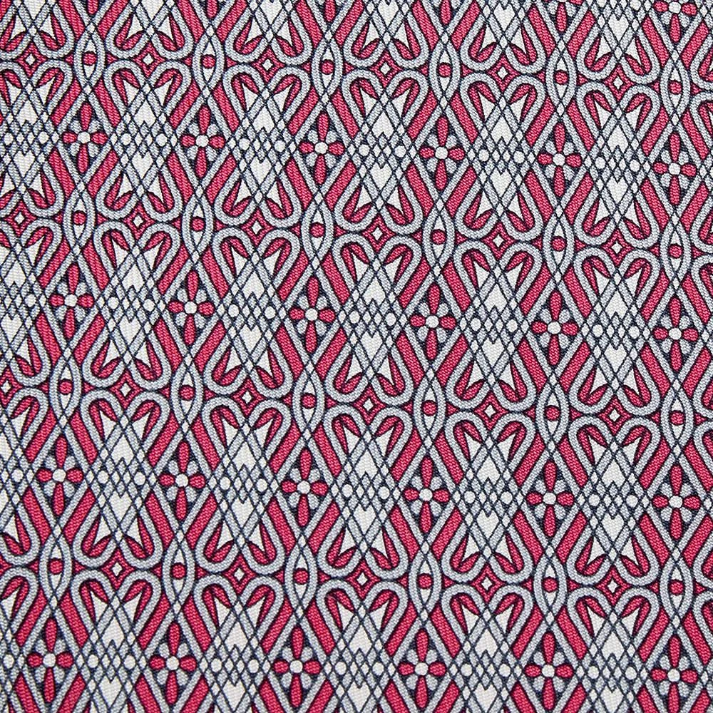 商品[二手商品] Hermes|Hermes Pink Orbits Printed Silk Tie,价格¥1029,第2张图片详细描述